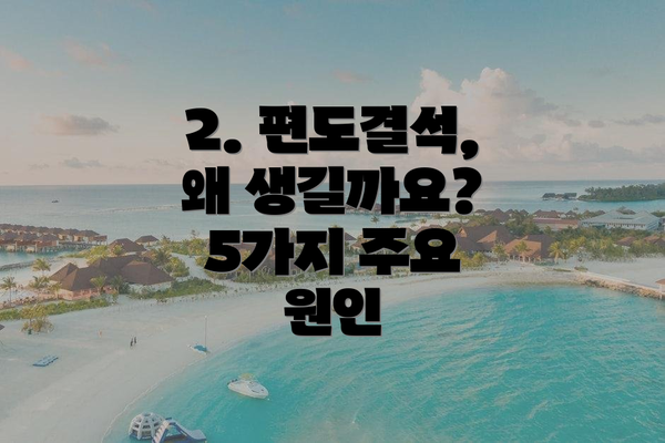 2. 편도결석, 왜 생길까요?  5가지 주요 원인