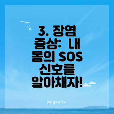 3. 장염 증상:  내 몸의 SOS 신호를 알아채자!
