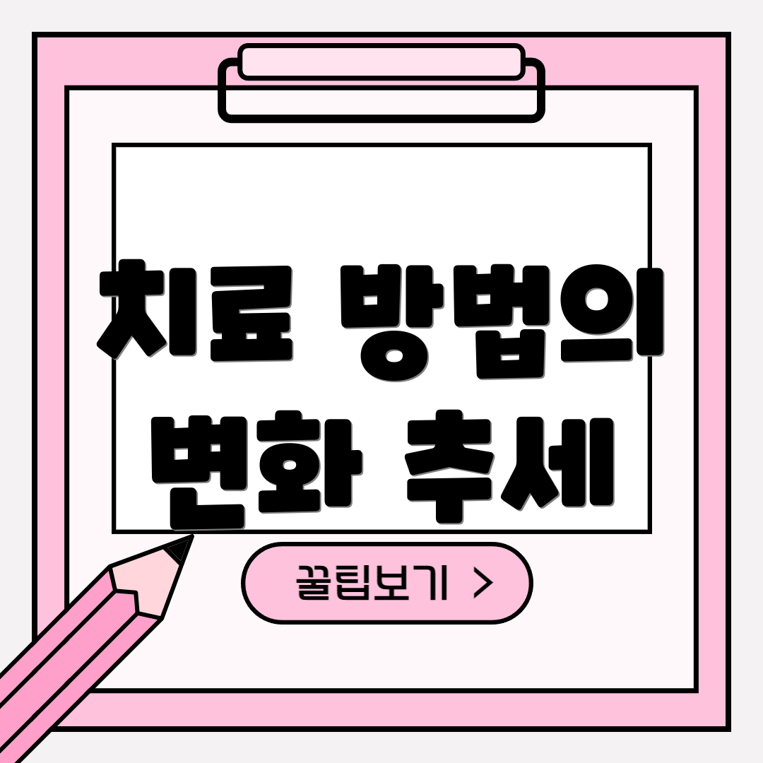 치료 방법의 변화 추세