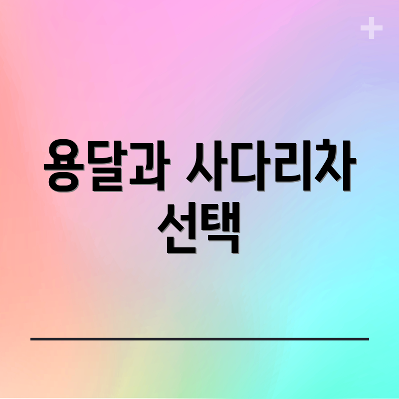 용달과 사다리차 선택