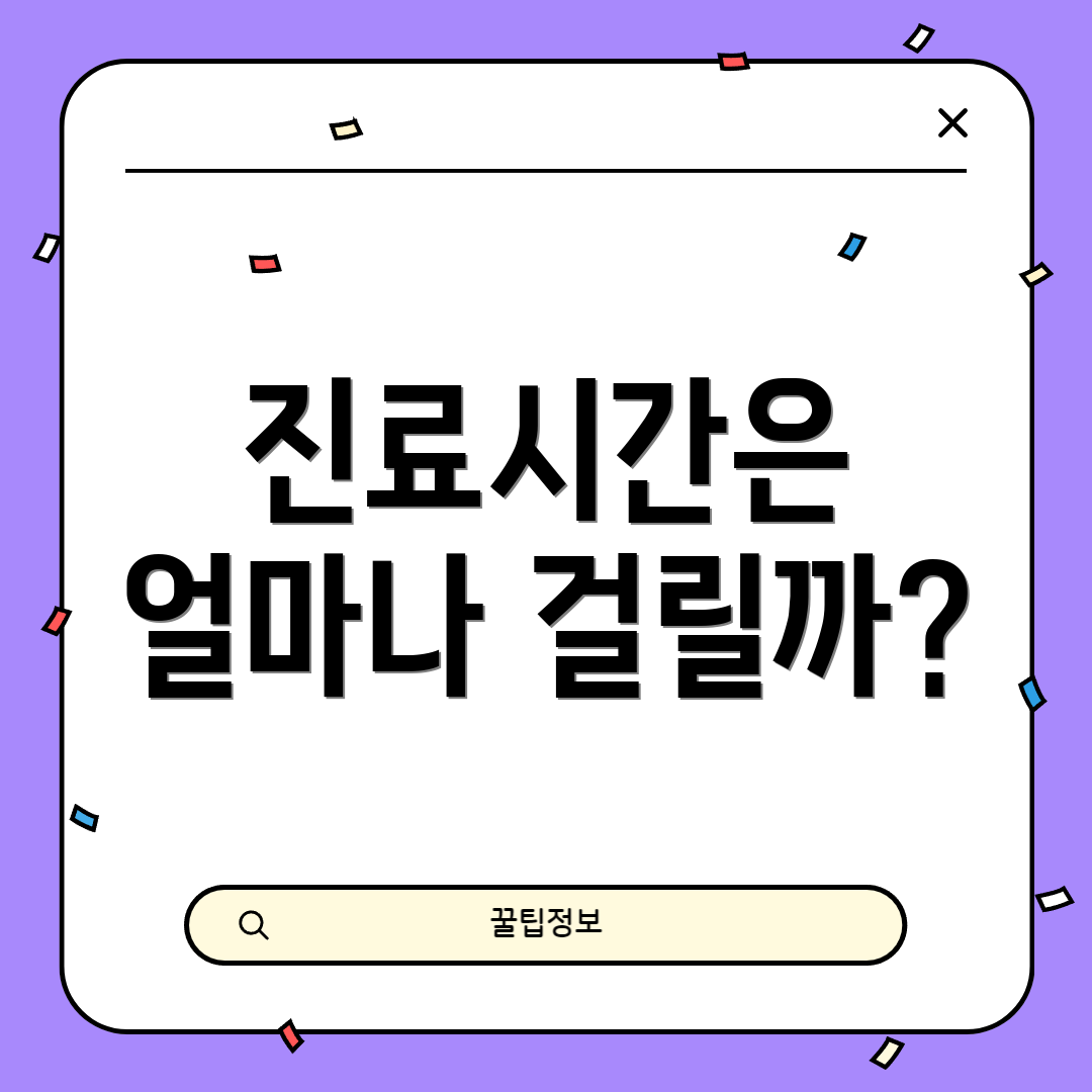 진료시간은 얼마나 걸릴까?