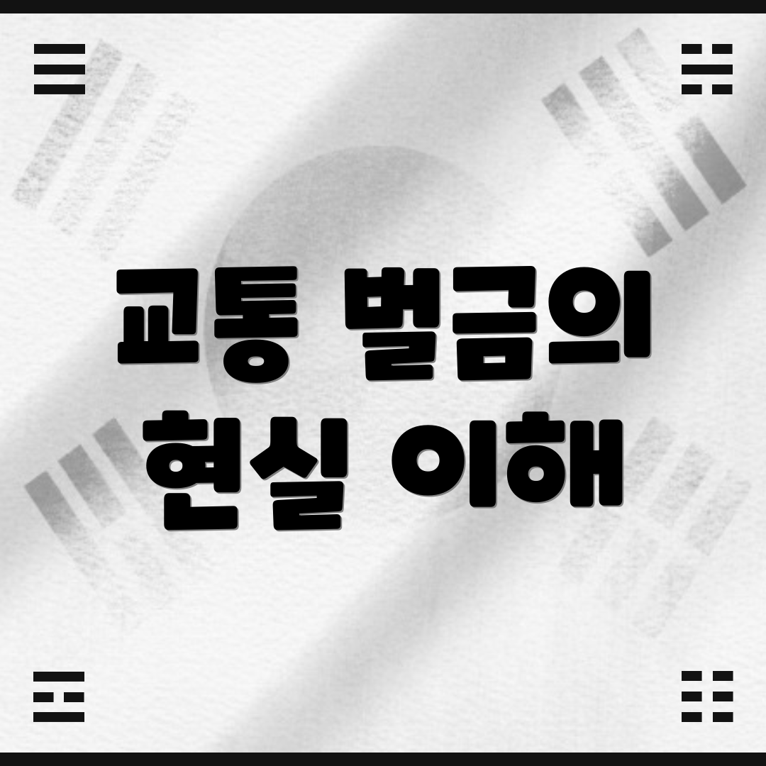 교통 벌금의 현실 이해