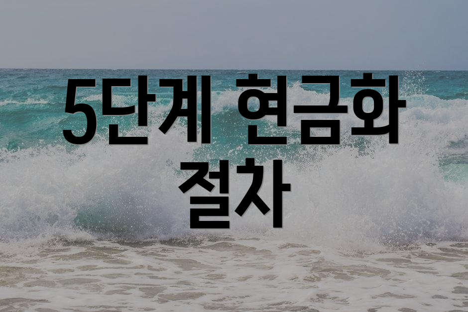 5단계 현금화 절차