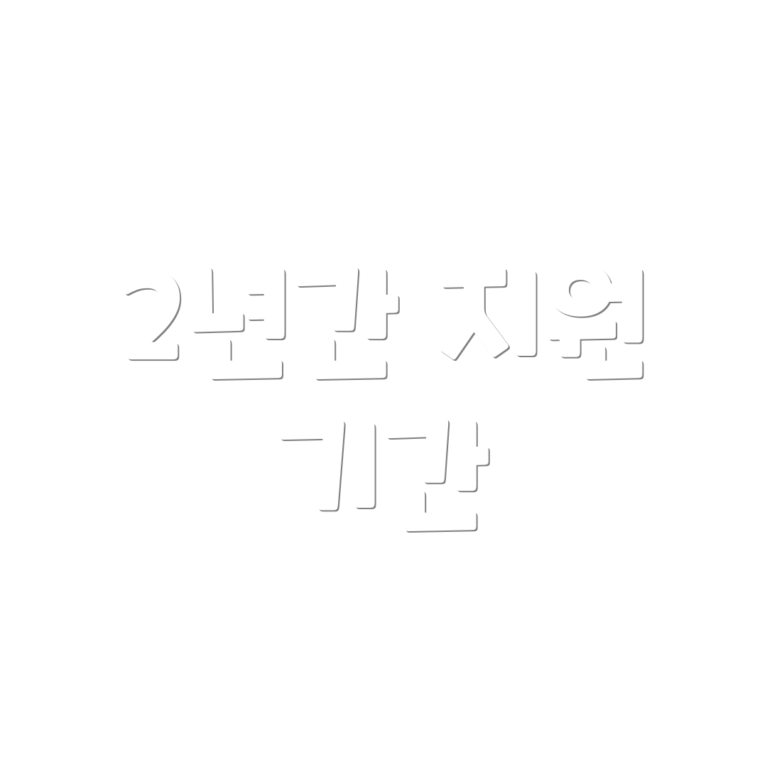 2년간 지원 기간