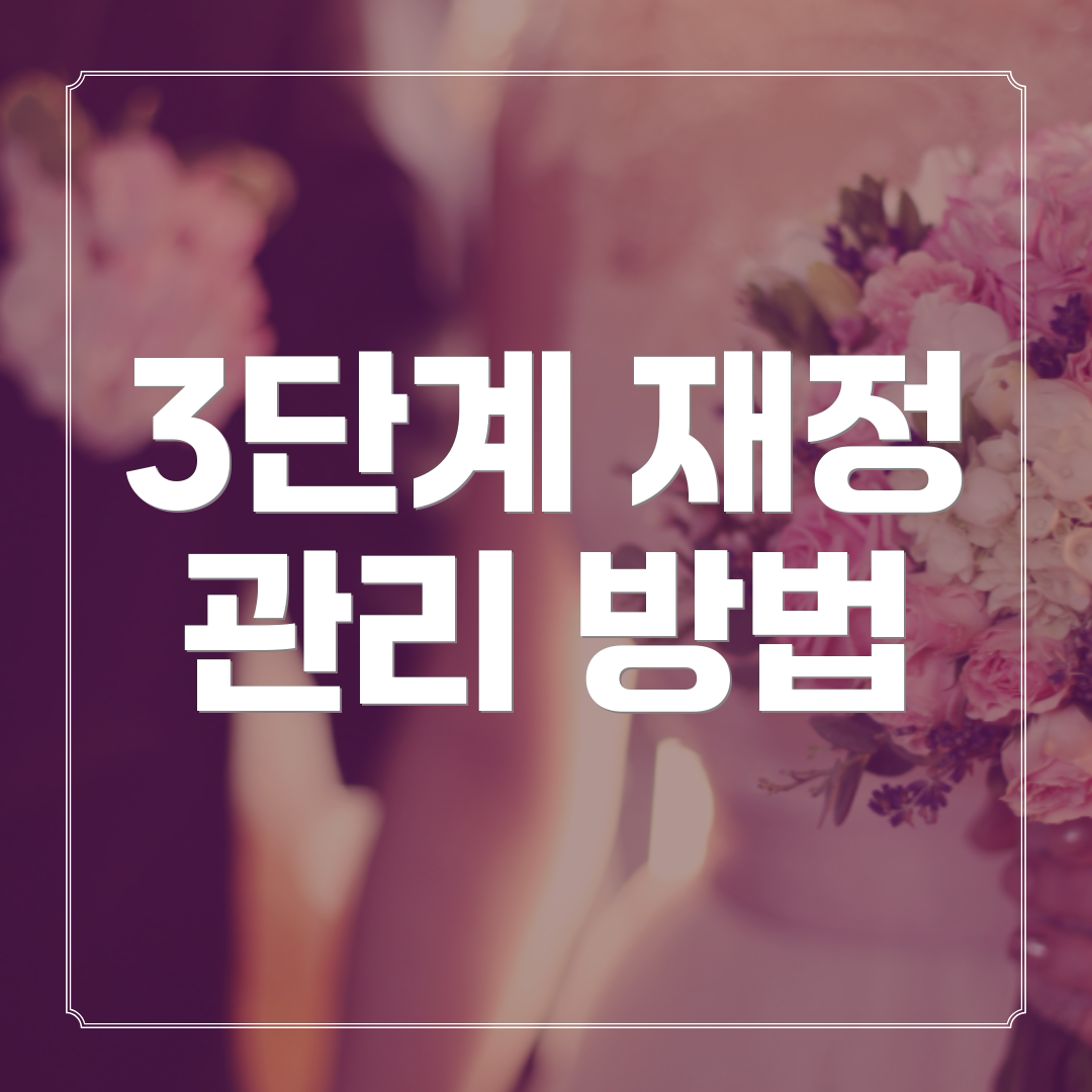 3단계 재정 관리 방법