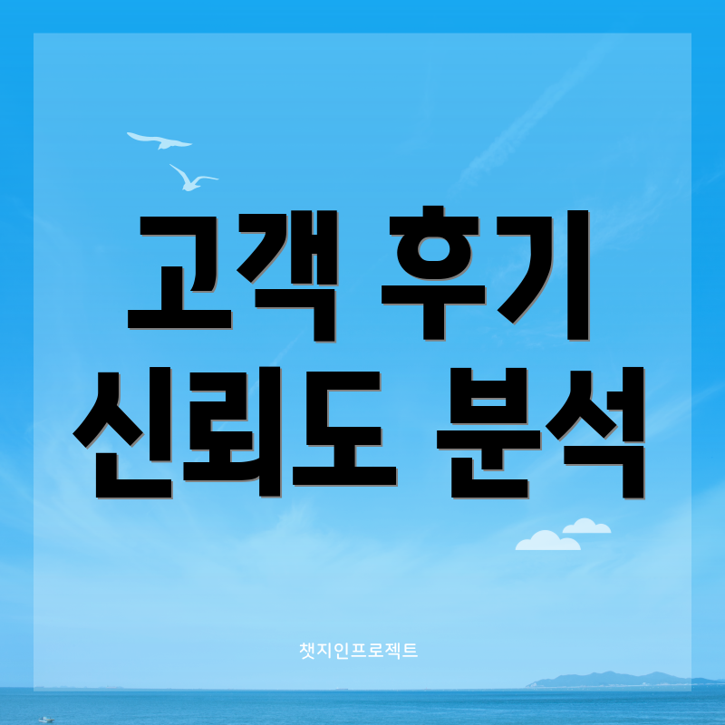고객 후기 신뢰도 분석