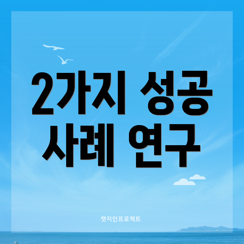 2가지 성공 사례 연구