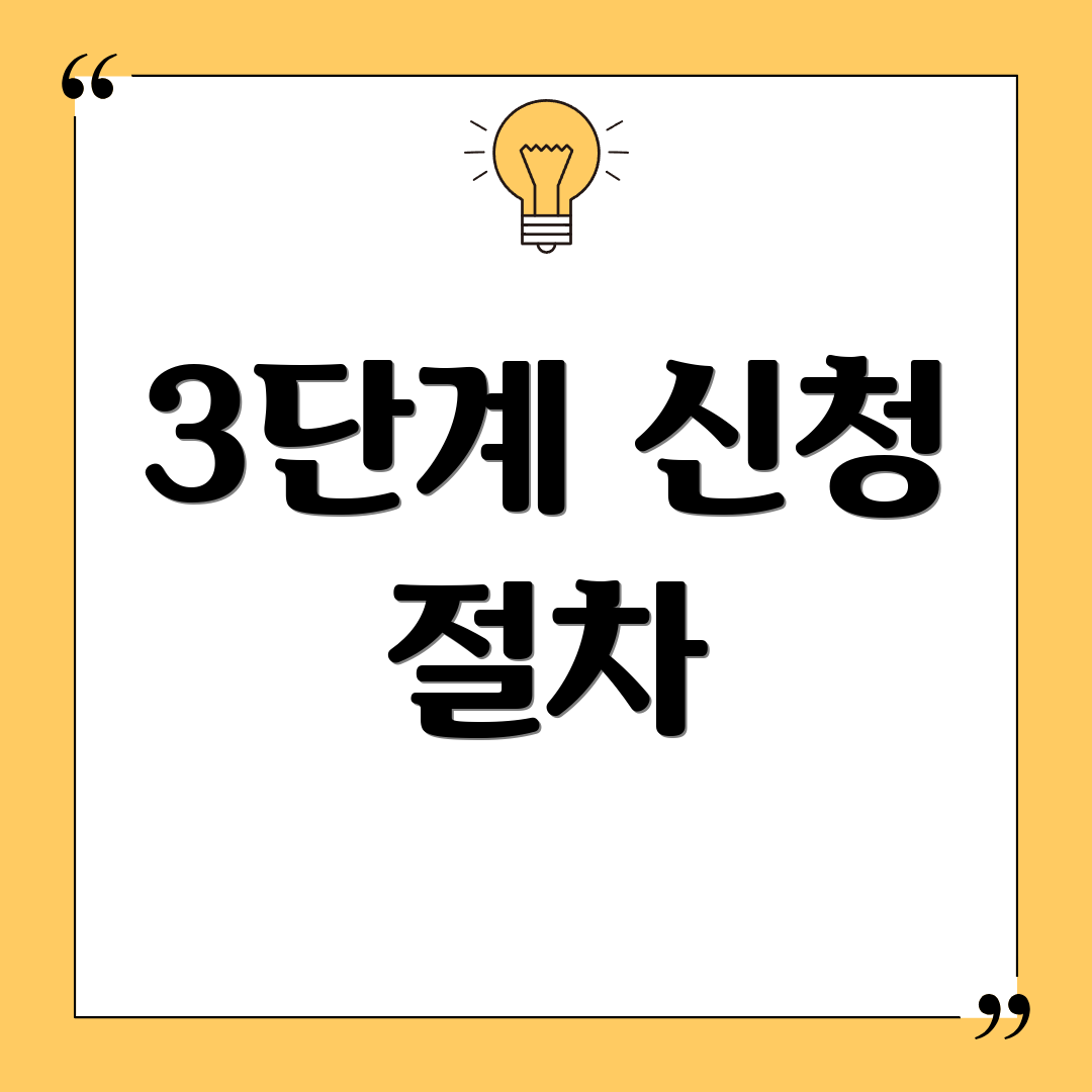 3단계 신청 절차