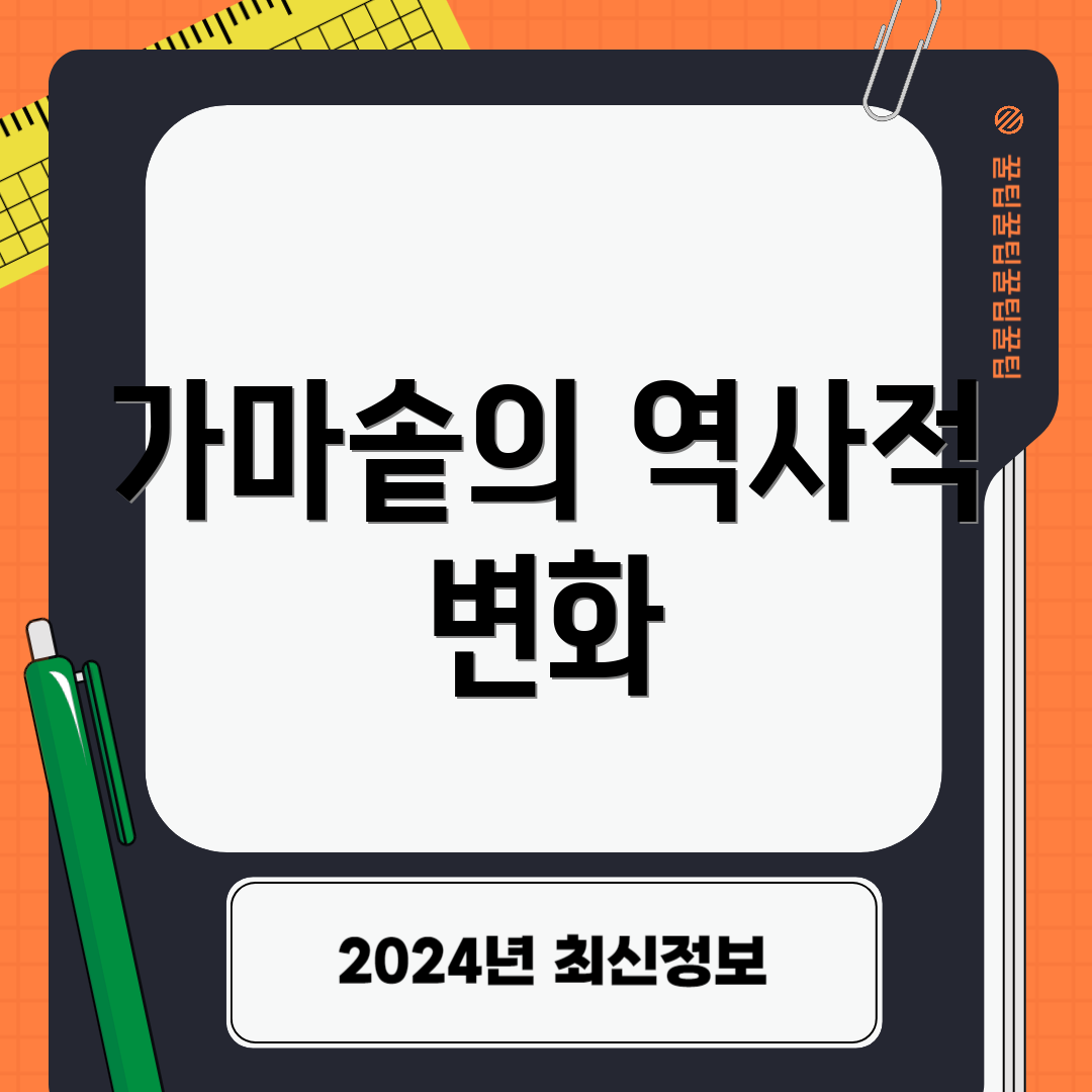 가마솥의 역사적 변화