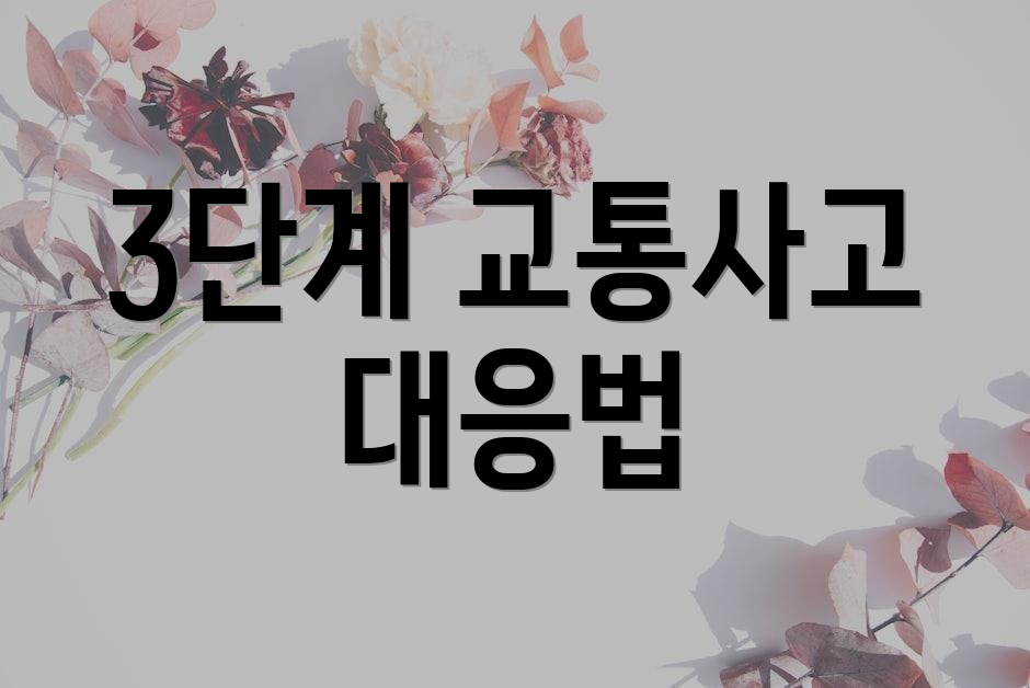 3단계 교통사고 대응법