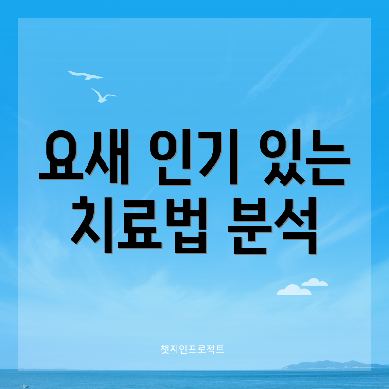 요새 인기 있는 치료법 분석