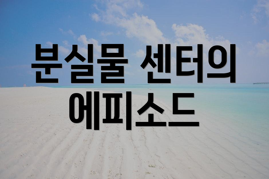 분실물 센터의 에피소드