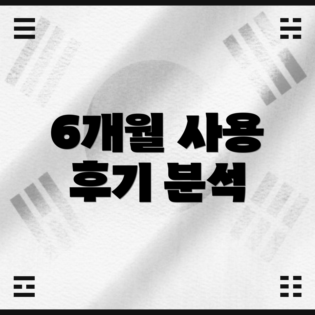 6개월 사용 후기 분석
