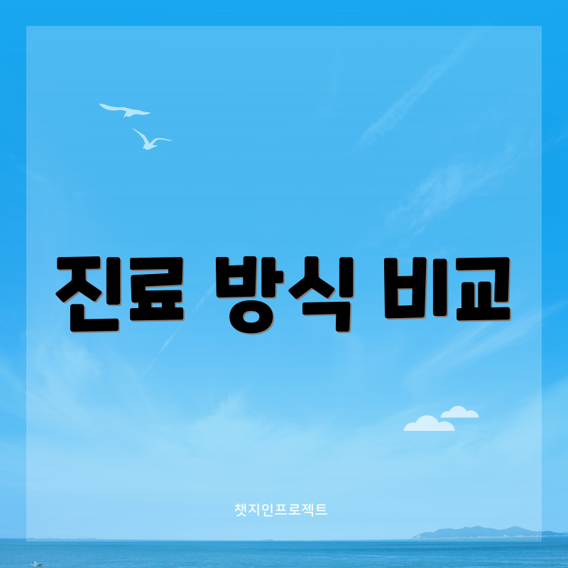 진료 방식 비교