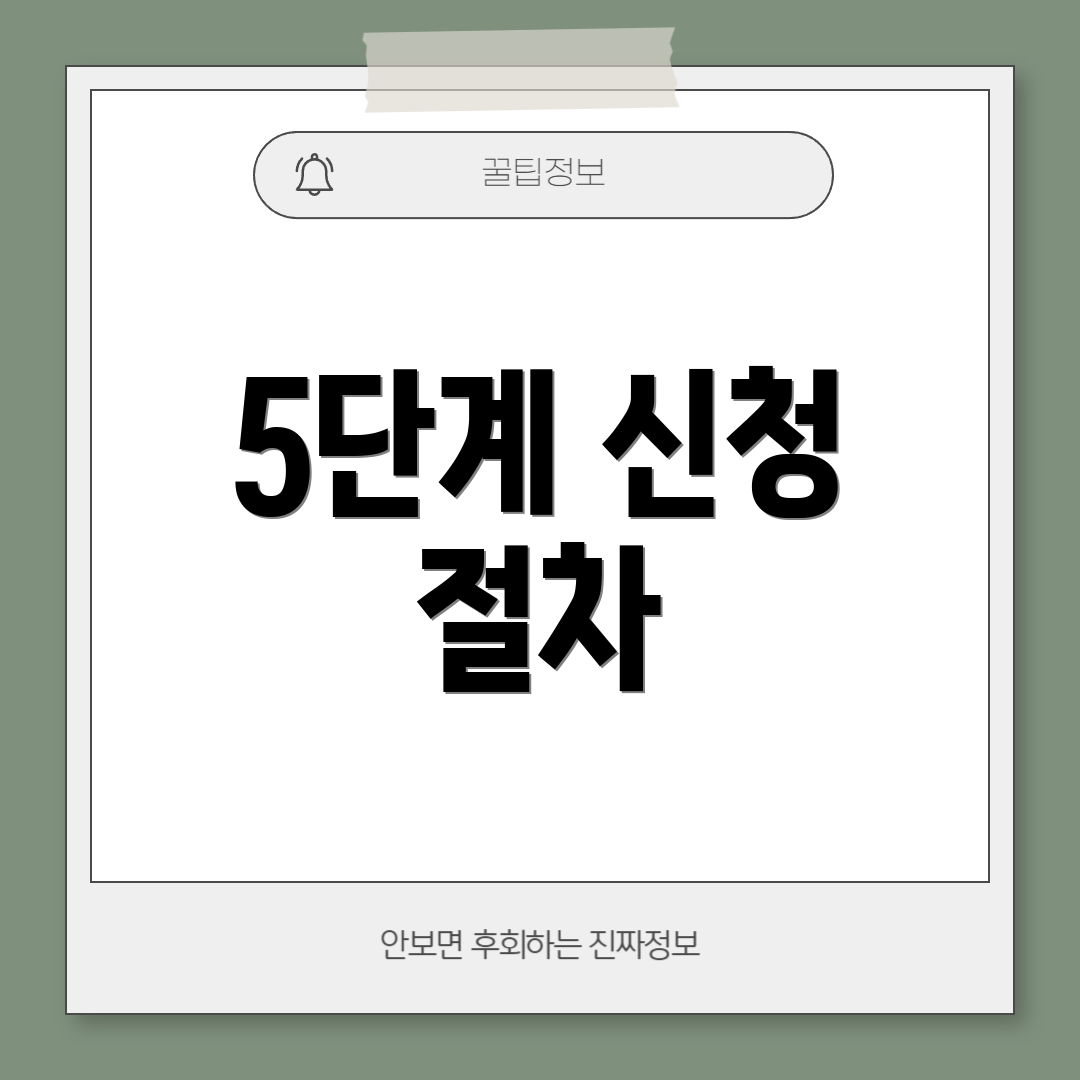 5단계 신청 절차