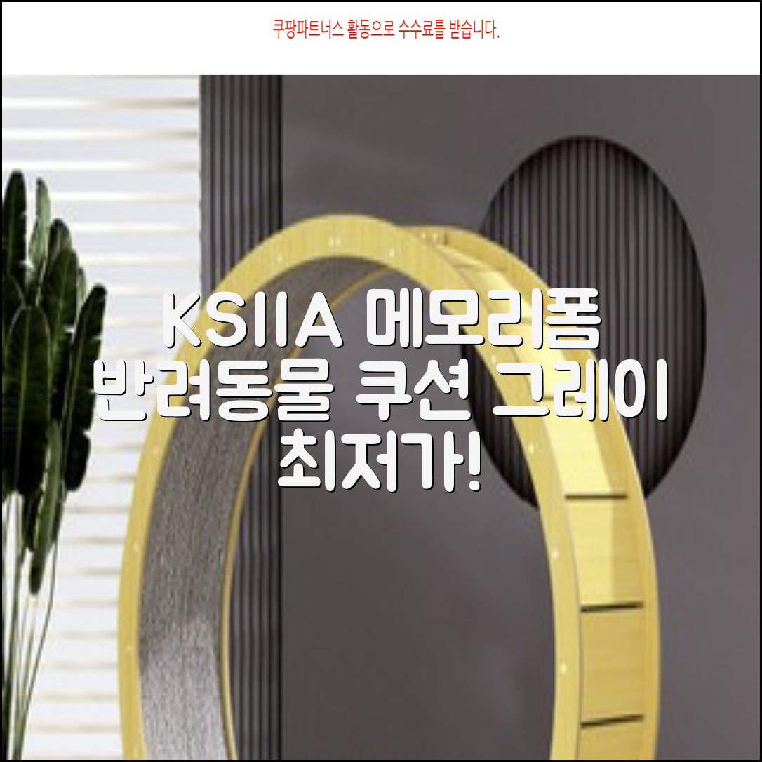 KSIIA 탈착식 반려동물 메모리폼 쿠션 그레이, 1개, grey 추천 리뷰