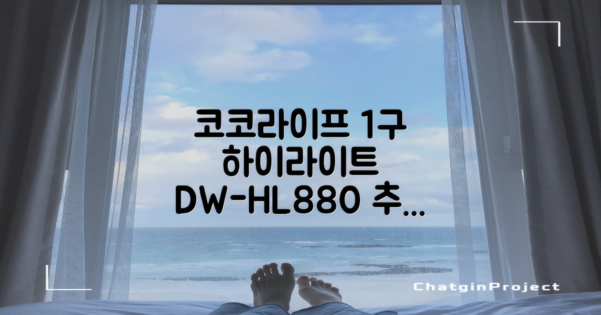 코코라이프 1구 하이라이트 전기레인지, DW-HL880, 일반형 추천 리뷰