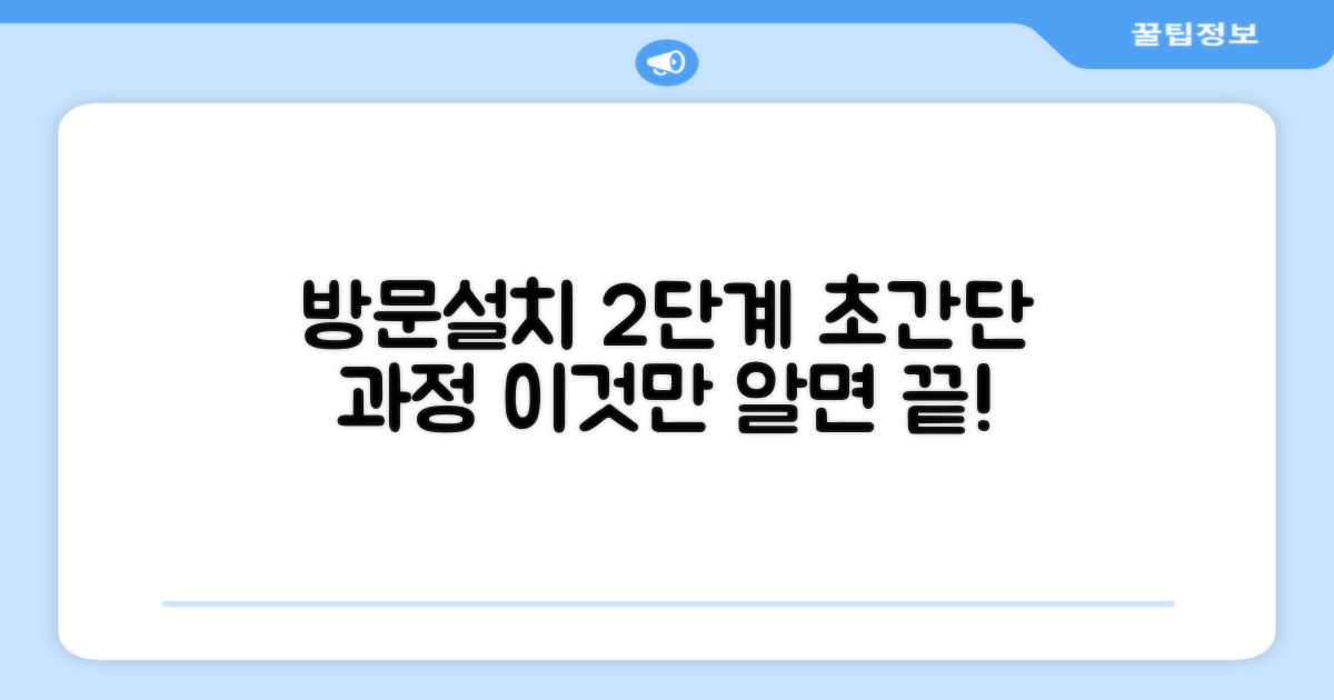 방문설치 2가지 과정