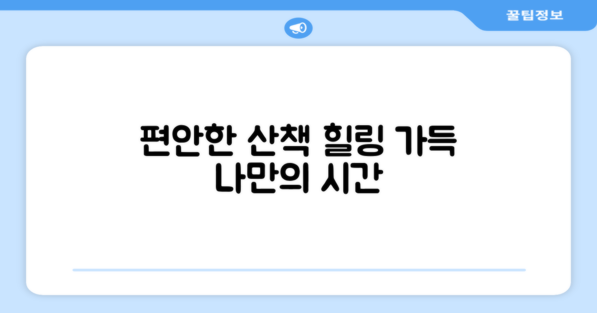 편안한 산책 경험