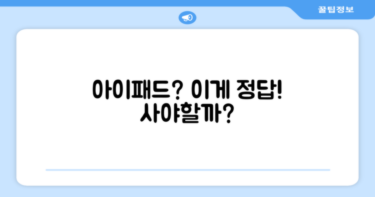 아이패드, 이 모델이 답일까?
