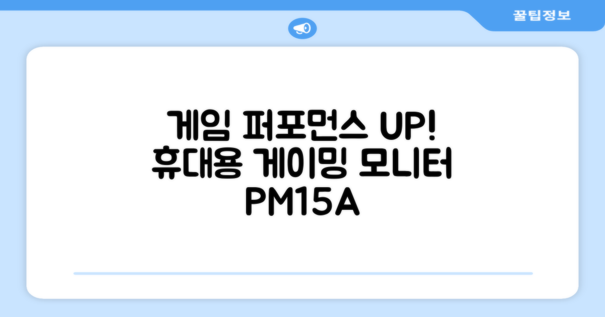 PM15A, 게임 성능 최적화 휴대용 모니터