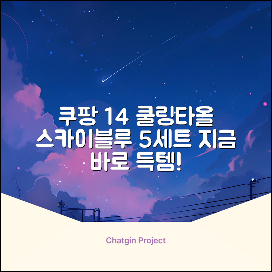 [쿠팡입점 1+4 이벤트] 아이스 쿨링 스포츠타올 건식 급냉 타올, 5세트, 스카이블루 추천 리뷰