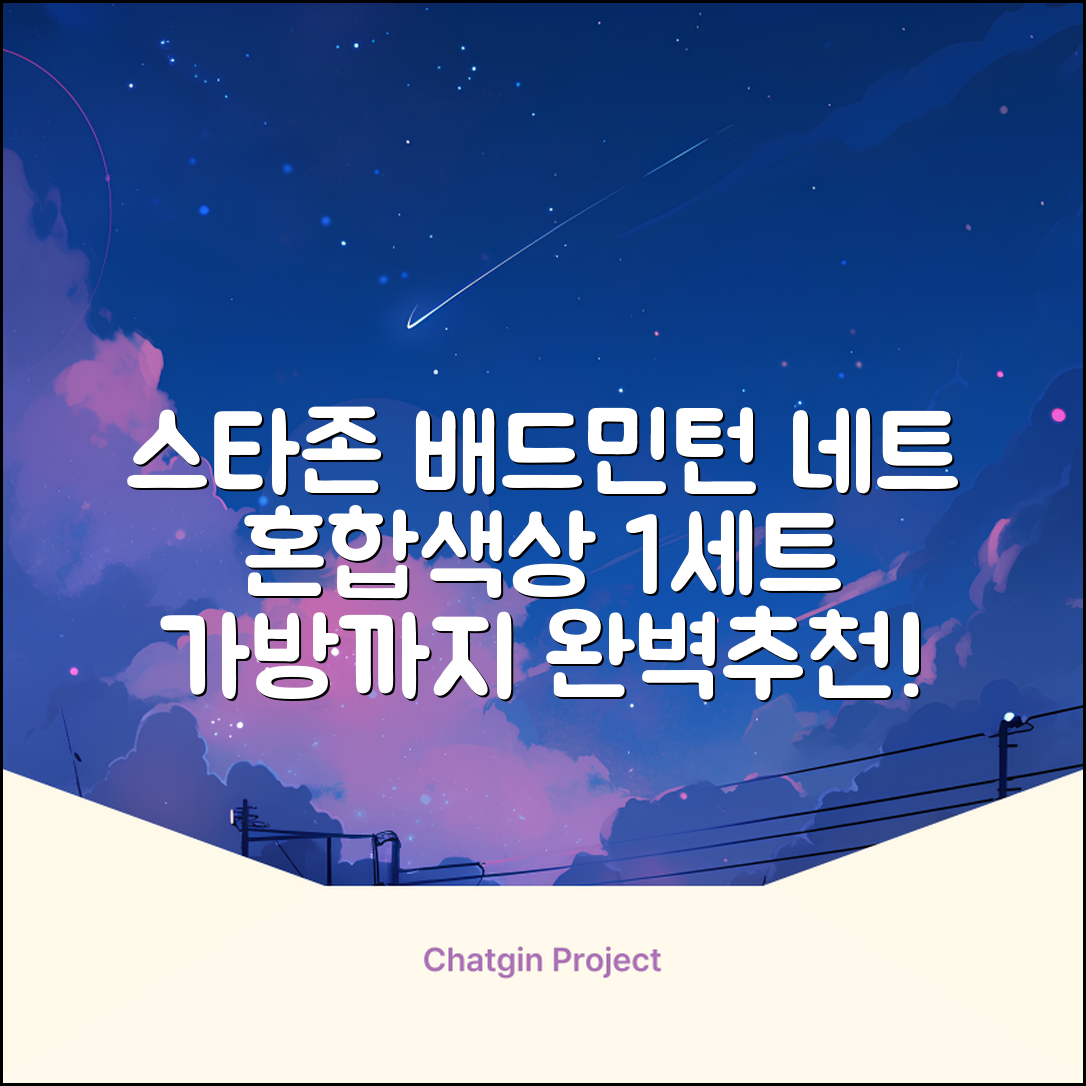 스타존 배드민턴 그물 네트 + 가방, 혼합색상, 1세트 추천 리뷰