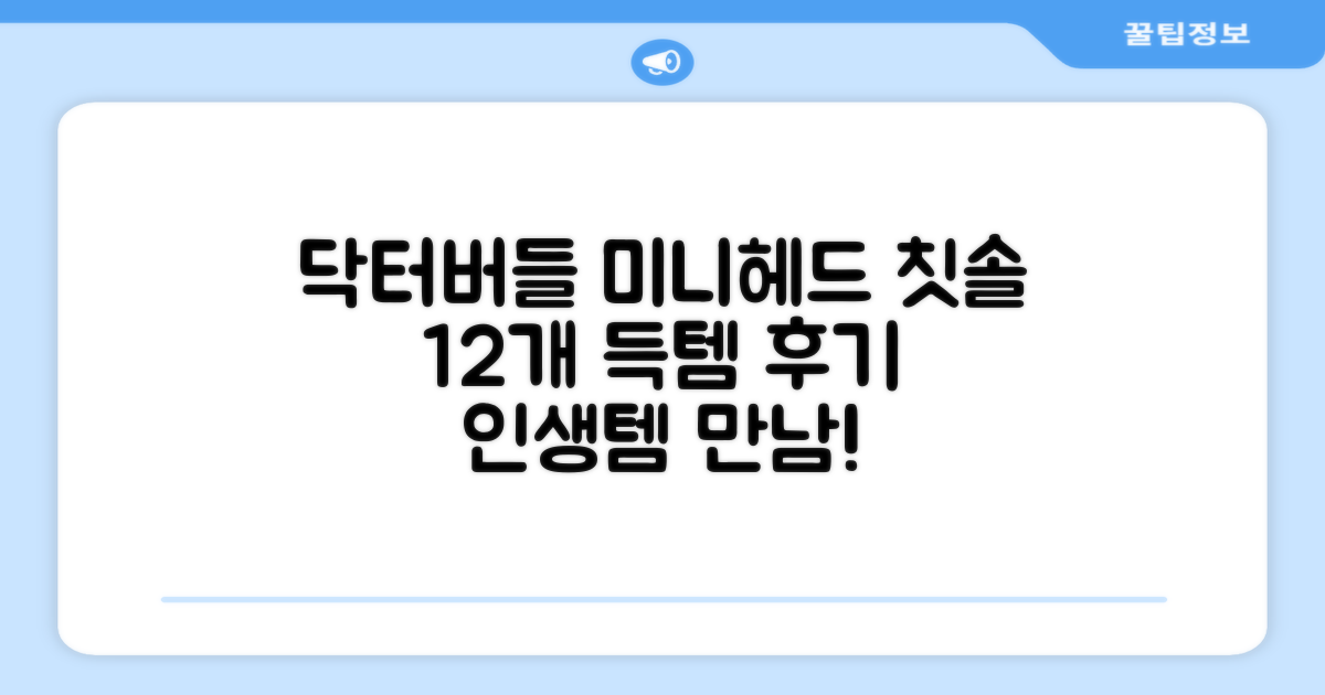 닥터버들 미니헤드 칫솔 세트, 12개입, 1개 추천 리뷰