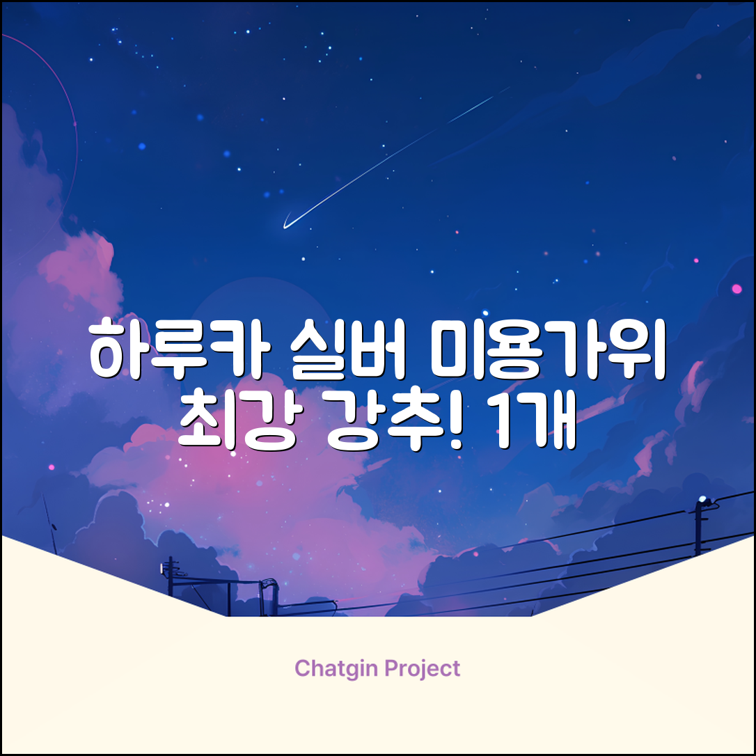 하루카 미용가위 세트, 실버, 1개 추천 리뷰