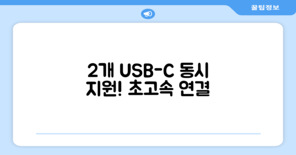 2개의 USB-C 포트 지원
