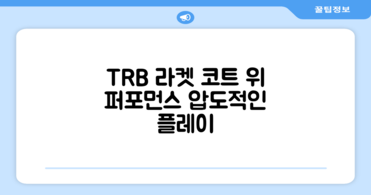 티알비 라켓, 코트 위 퍼포먼스