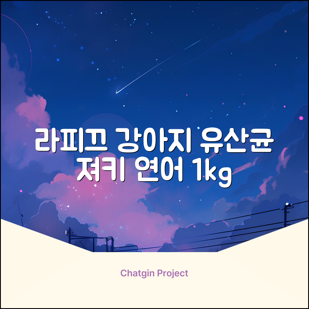 라피끄 강아지 유산균 품은 져키, 연어, 1kg, 1개 추천 리뷰