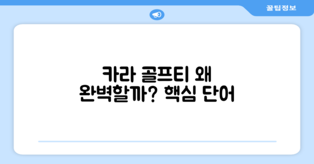 카라 반팔티, 왜 골프에 완벽할까?