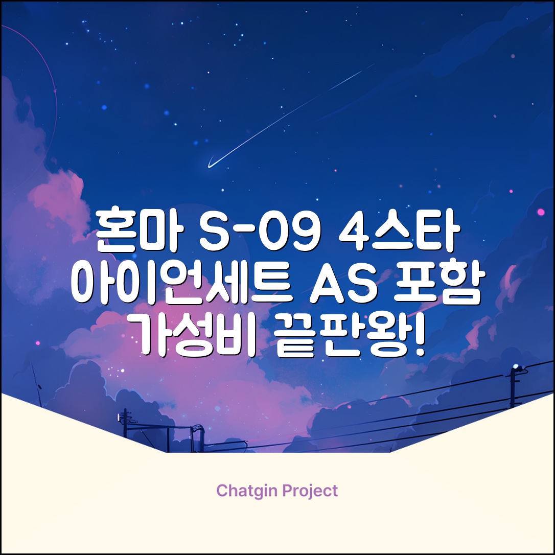 혼마아이언세트 남자아이언세트 S-09 혼마아이언 4스타 4/5/6/7/8/9/10/11/A/S 아이언커버 포함, 그라파이트S 추천 리뷰