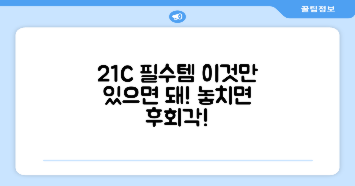 21C 필수 아이템 추천