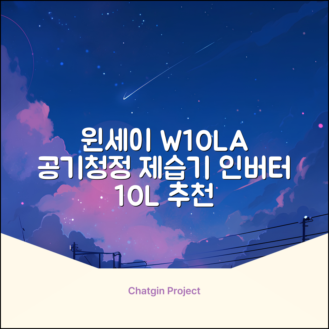윈세이 인버터 방하나 공기청정 제습기 10L W10LA 추천 리뷰