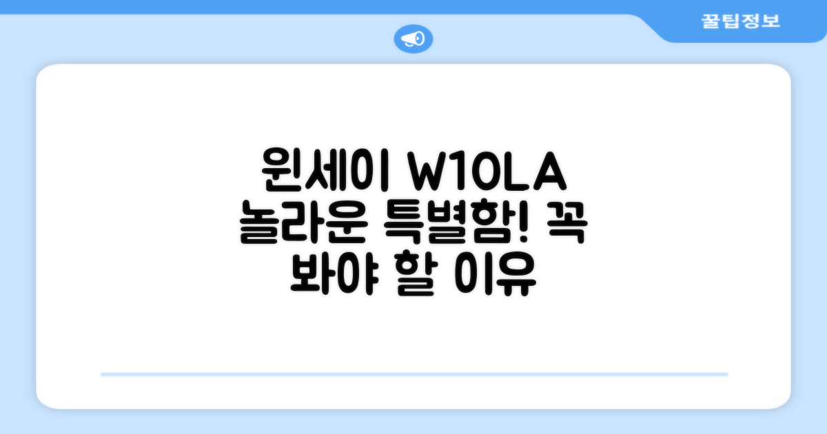 윈세이 W10LA, 무엇이 특별해?