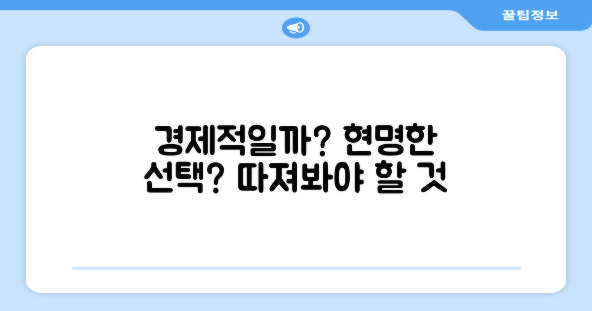 경제적인 선택일까?