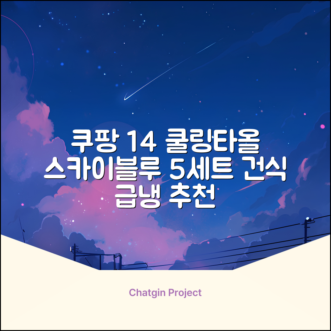 [쿠팡입점 1+4 이벤트] 아이스 쿨링 스포츠타올 건식 급냉 타올, 5세트, 스카이블루 추천 리뷰