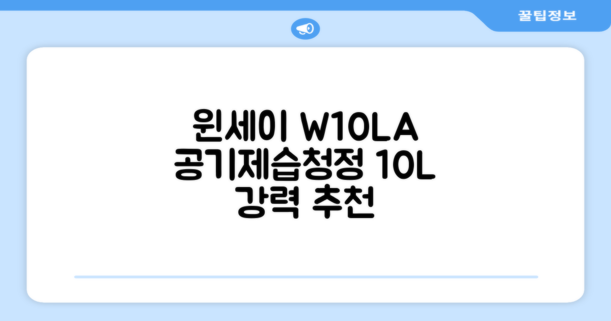 윈세이 인버터 방하나 공기청정 제습기 10L W10LA 추천 리뷰