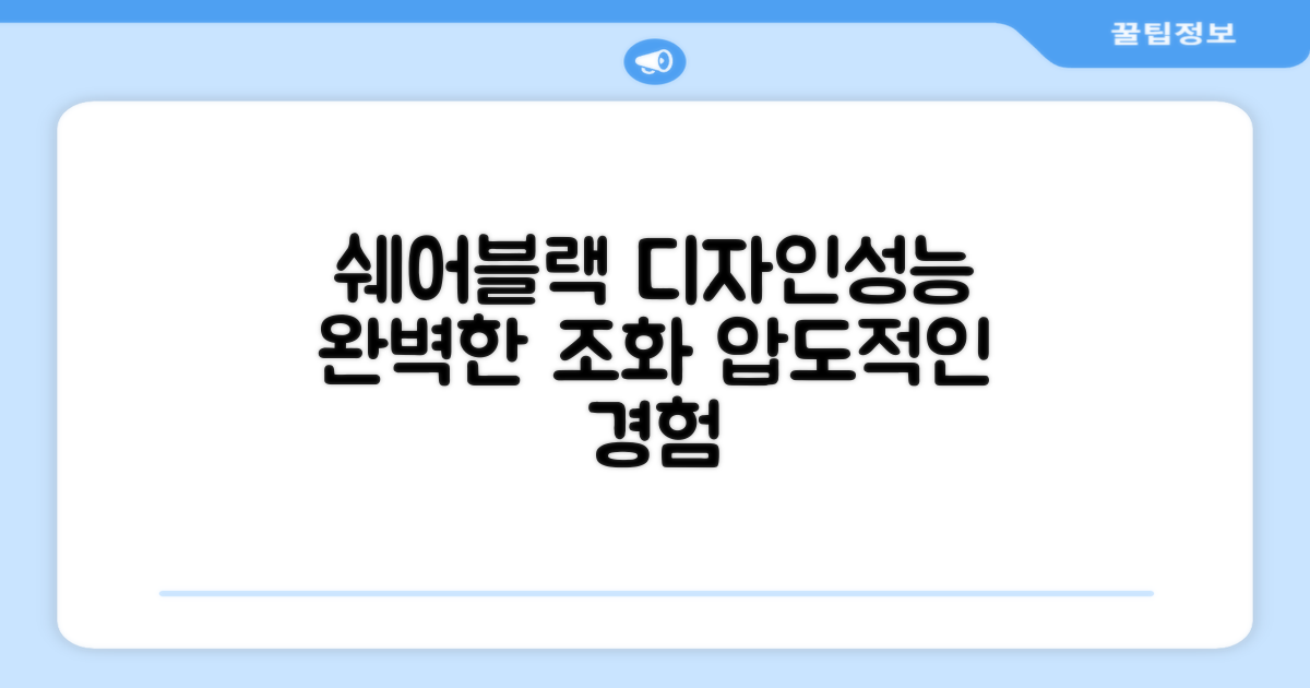 쉐어블랙, 디자인과 성능의 조화