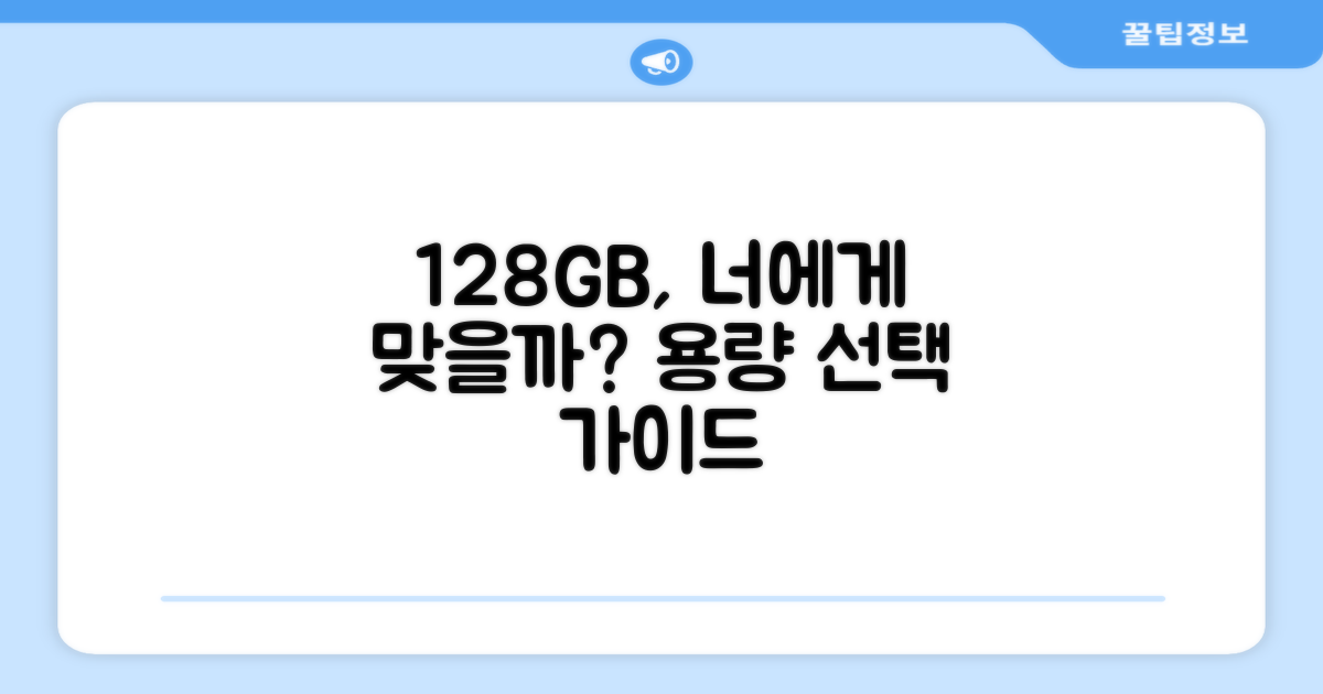 128GB, 너에게 딱 맞는 용량일까?