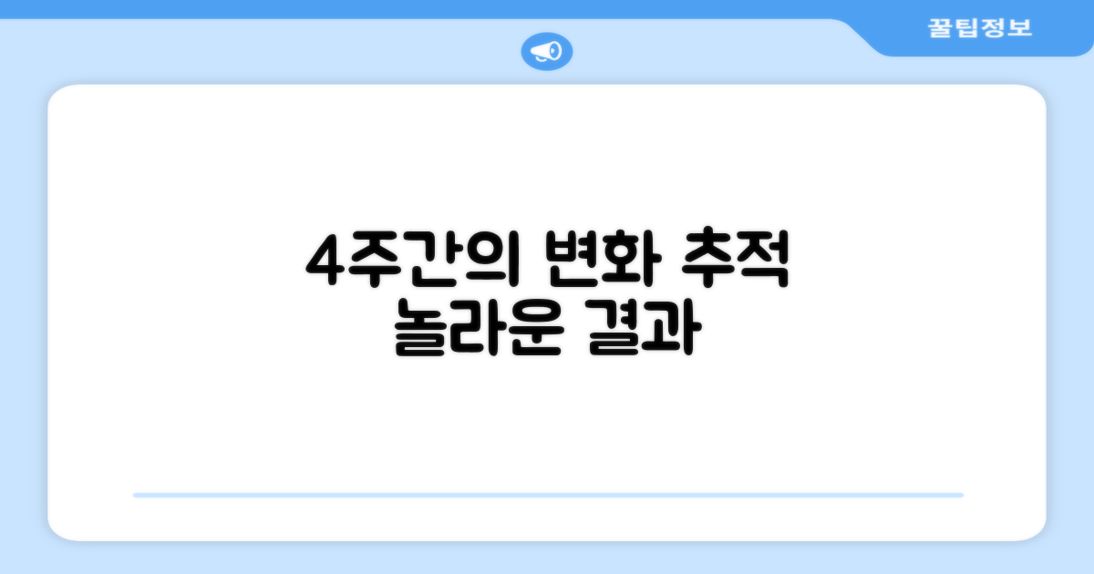 4주간의 변화 추적