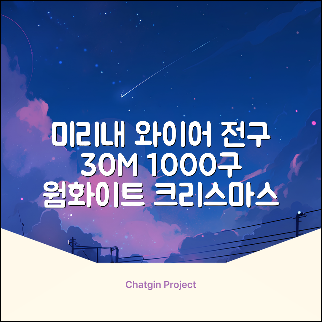 아리조명 LED 미리내 와이어 지네 전구 크리스마스 장식 줄 조명 30M 1000구 실버코팅, 웜화이트, 1개 추천 리뷰