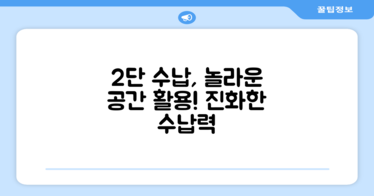 2단 설계, 수납력의 진화