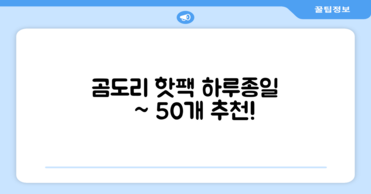곰도리 하루종일 촥~ 붙이는 핫팩 장시간 고급형, 50개 추천 리뷰