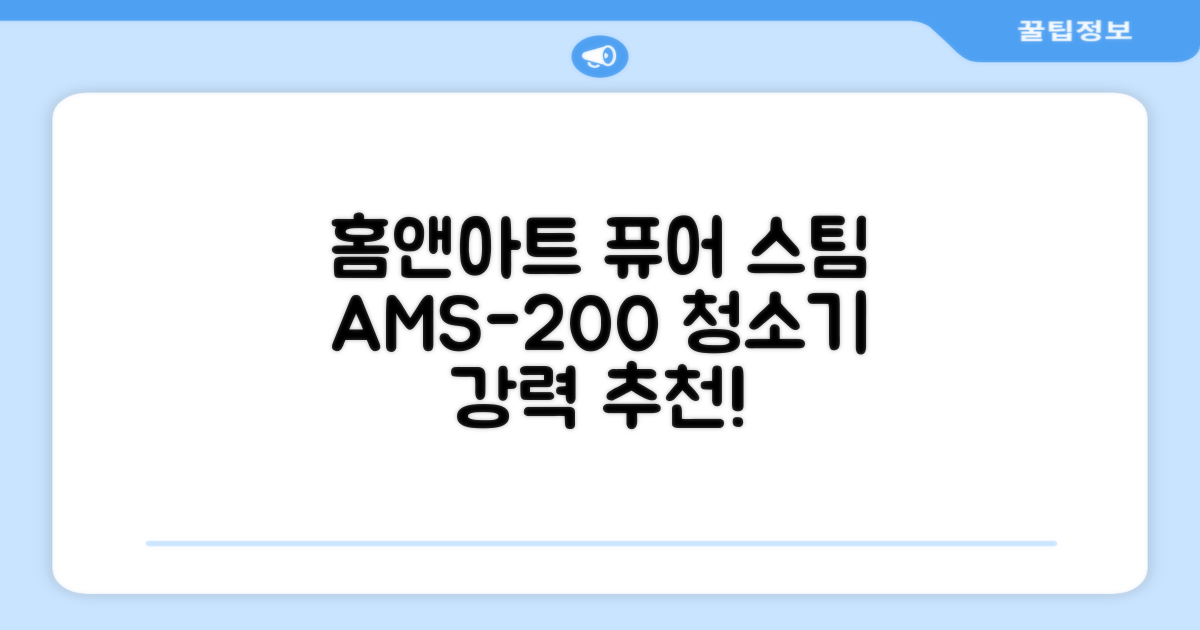홈앤아트 퓨어 스팀청소기 AMS-200 추천 리뷰