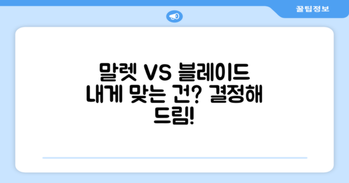 말렛 vs 블레이드, 당신에게 맞는 건?