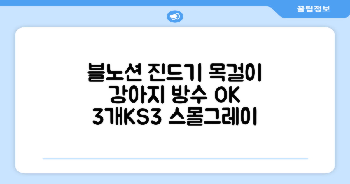 블노션 무향방수 강아지진드기목걸이, 3개, 1L, KS3스몰그레이 추천 리뷰